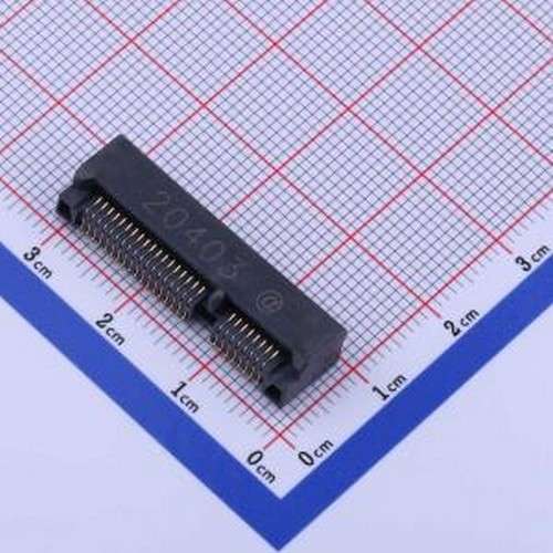PCIE-52P56H 金手指连接器 0.8mm P数:52P SMD,P=0.8mm,卧贴
