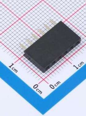 IPCP254F06PB07V 排母 1x6P 间距:2.54mm 直插 插件,P=2.54mm