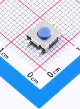 BTS0E0053BUG00 轻触开关 6.2*6.2*3.5h 250gf 蓝色硅胶 贴片 SMD