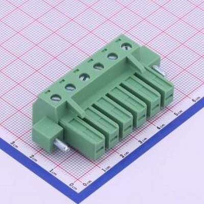 KF2EDGSKM-7.62-6P 插拔式接线端子 7.62mm 1x6P 排数:1 每排P数: