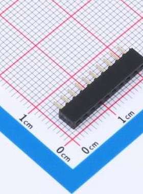 CSFA101-1002A001R1AC 排母 1x10P 间距:2mm 直插 插件,P=2mm