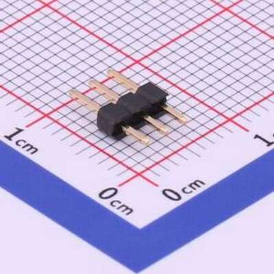X4611WV-03I-C40D28 排针 1x3P 间距:2mm 方针 插件,P=2mm