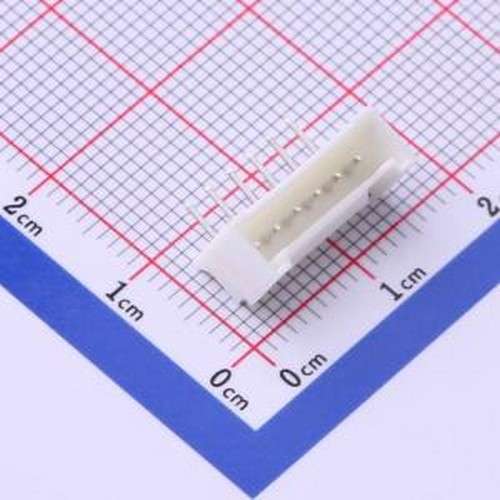 X2011WR-06A-N0SN 线对板针座 1x6P 间距:2mm 弯插 系列:PH 弯插,