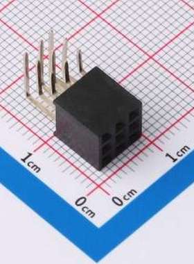 PM254-3-03-W-8.5-G0 排母 3x3P 间距:2.54mm 弯插 黑色 弯插,P=2