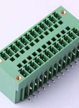 DB2ERHM-3.81-2*12P-GN 插拔式接线端子 螺丝固定 弯插,P=3.81mm