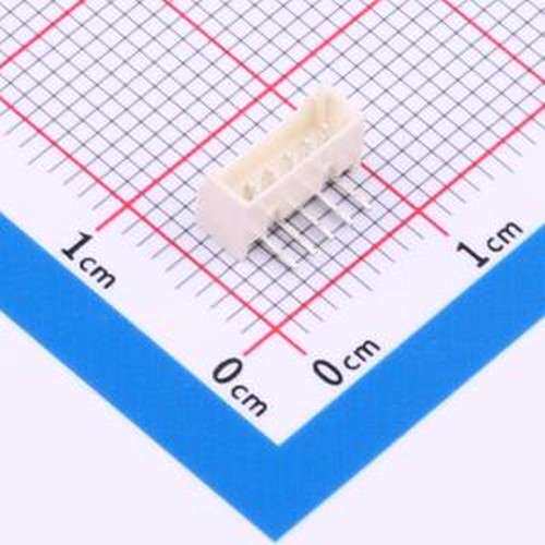 JS12T-S05MXW-00 线对板针座 MX 1.25mm 1x5P 弯针 耐高温 插件,P