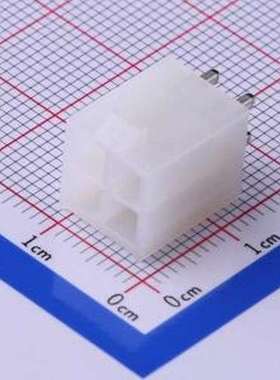 C4255WV-2X02P 线对板针座 2x2P 间距:4.2mm 直插 插件,P=4.2mm