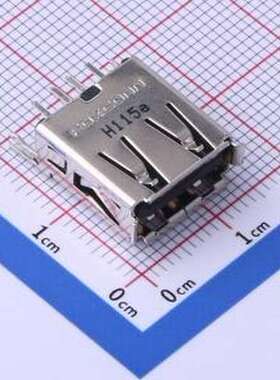 UB0112C-4HH9-4F USB连接器 Type-A 母 直插 插件