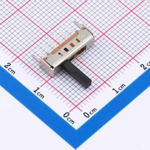 SS-14D01-G080 滑动开关 单排四档直柄拨动开关1P4T 插件-8P,14.7