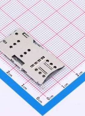 XDST-10012-16 SIM卡连接器 双SIM卡座 SIM Nano+Micro+TF卡座三