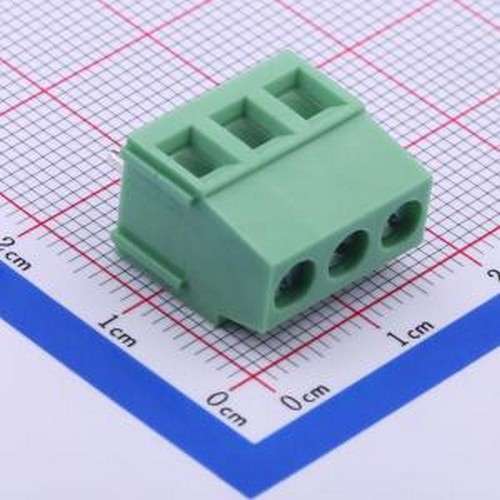 DB128L-5.0-3P-GN-S 螺钉式接线端子 5mm 1x3P 排数:1 每排P数:3