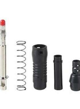 25.454.2 香蕉头/鳄鱼夹 4mm 伸缩护套焊接插头 黑 [5件套]