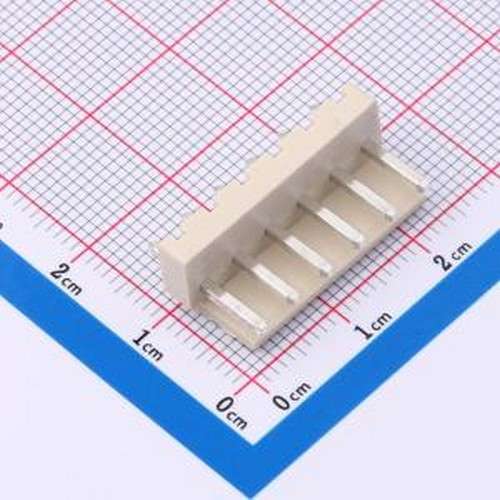HC-VH-6A6-M 线对板针座 1x6P 间距:3.96mm 直插 系列:VH 插件,P=