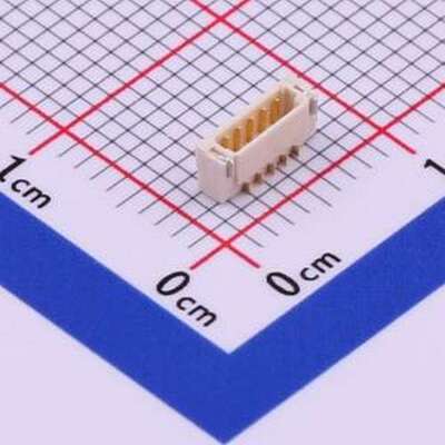 X0800WRS-05HF-LPV01 线对板针座 1x5P 间距:0.8mm 卧贴 SMD,P=0.
