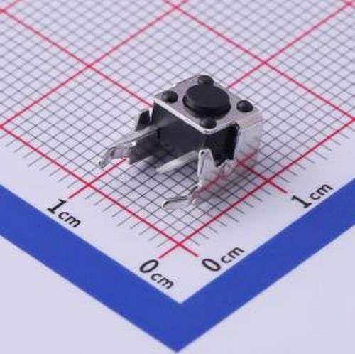 UK-B02124G43-AQ25Y 轻触开关 6*6*4.3mm 卧插 轻触开关 插件