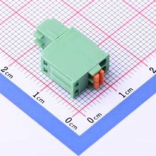 DB2EKD-2.5-2P-GN 插拔式接线端子 2.5mm 1x2P 排数:1 每排P数:2