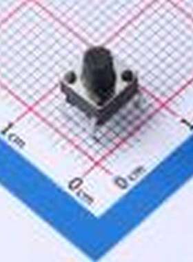 YTS1R0011FBT00 轻触开关 6*6*7mm 直插 轻触开关 插件,6x6mm