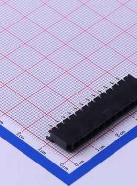 C3030WV-F-12P 线对板针座 1x12P 间距:3mm 直插 黑色 插件,P=3mm