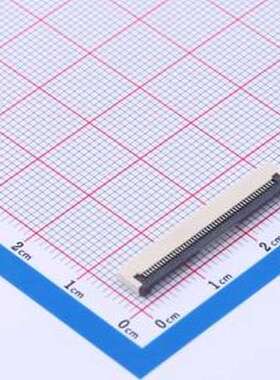 0.5K-DHQX-50PWB FFC/FPC连接器 间距:0.5mm P数:50P 翻盖式 SMD,