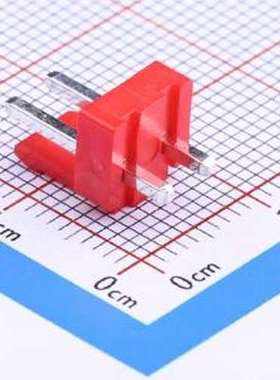 W-3962S02P-2000 线对板针座 红色 插件,P=3.96mm