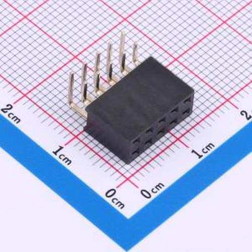 XDM254-2-05-W-8.5-G0 排母 2x5P 间距:2.54mm 弯插 弯插,P=2.54m