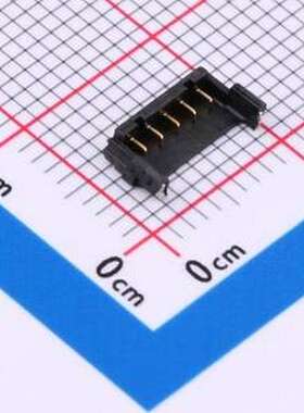 X1300WRS-05-4TV01BK 线对板针座 1x5P 间距:1.3mm 卧贴 P=1.3mm