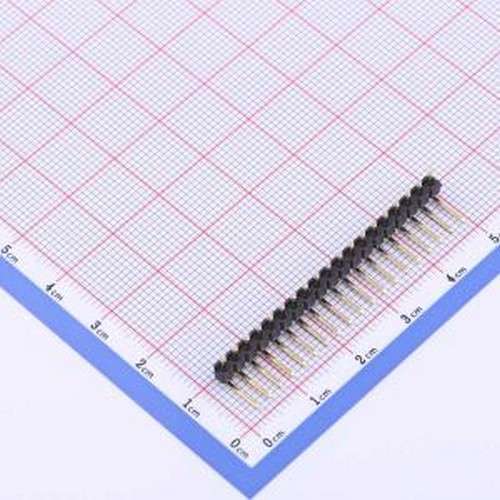 X6511WR-19H-C60D30R1 排针 1x19P 间距:2.54mm 方针 弯插,P=2.54