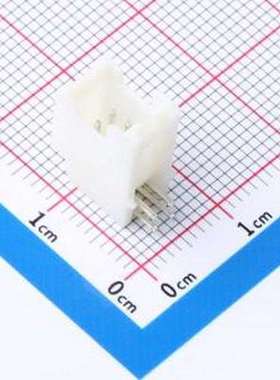 KH-A2015-2X02AW 线对板针座 间距:2mm 2x2P 白色 插件,P=2mm