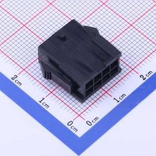 X3025HF-2x04G-N2 胶壳(线对板/线对线) 2x4P 3mm P=3mm