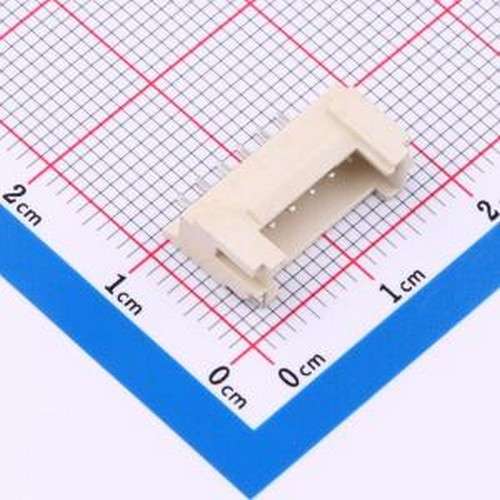 WF-1F200B6P 线对板针座 间距2.0mm 带扣 卧贴 1x6P SMD,P=2mm,卧