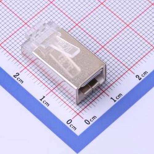 RC-6050 以太网连接器(RJ45 RJ11) [一整盒50个]六类8P8C全铜屏蔽