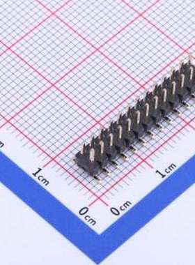 X4621WVS-2x13I-C40D64 排针 2x13P 间距:2mm 方针 SMD,P=2mm