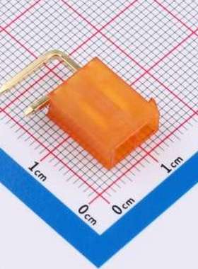 DLL-5569-2AW-GOLD-OR 线对板针座 2x1P 间距:4.2mm 弯插 弯插,P=