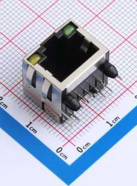 RC01288 以太网连接器(RJ45 RJ11) 带LED 插件