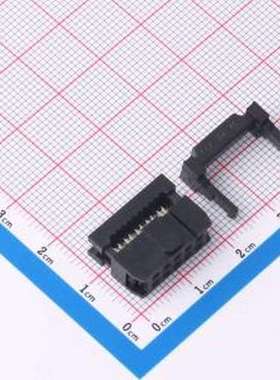 DS1016-10MANBB IDC刺破式连接器(牛角/简牛) 2.54mm 2x5P 排数:2