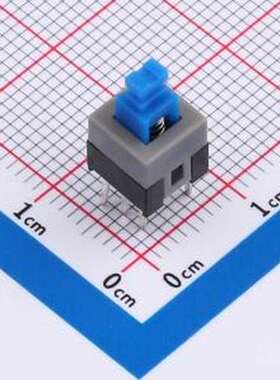 UK-G0704-WS-G2 按键开关 按键开关 7*7高头无锁双排6脚直插/蓝灰