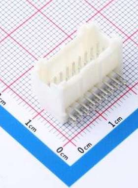 KH-A2015-2X09AW 线对板针座 间距:2mm 2x9P 白色 插件,P=2mm