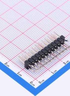 PZ254-2-12-WS 排针 2x12P 间距:2.54mm 方针 卧贴 黑色 SMD,P=2.