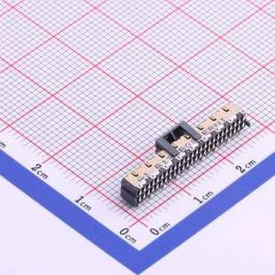 1mm 间距 母 立贴 P=1mm 144662 SMD 板对板与背板连接器