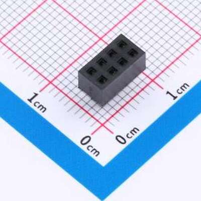 CSFA201-0402A001R1AC 排母 2x4P 间距:2mm 直插 插件,P=2mm