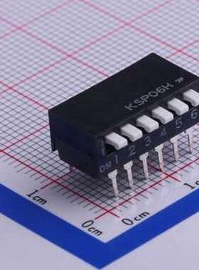 KSP-06H 拨码开关 6档6脚插件卧式拨码 插件