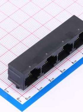 HC-WK88-H13-1X4-55QS 以太网连接器(RJ45 RJ11) 弯插 不带LED 插