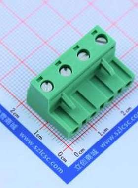 1767025 插拔式接线端子 7.62mm 1x4P 排数:1 每排P数:4 P=7.62mm