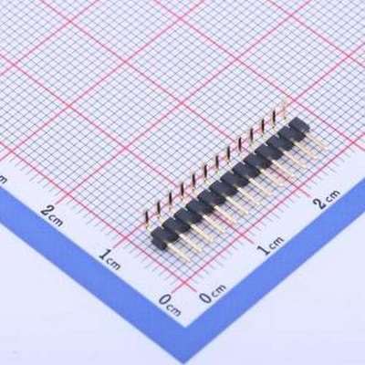 X4611WR-13I-C40D28 排针 1x13P 间距:2mm 方针 弯插,P=2mm