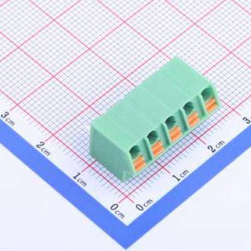 KF250NH-5.0-5P 弹簧式接线端子 1x5P 5mm 每排P数:5 排数:1 插件