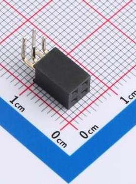 IPCP254F04PB28R 排母 间距:2.54mm 弯插 弯插,P=2.54mm