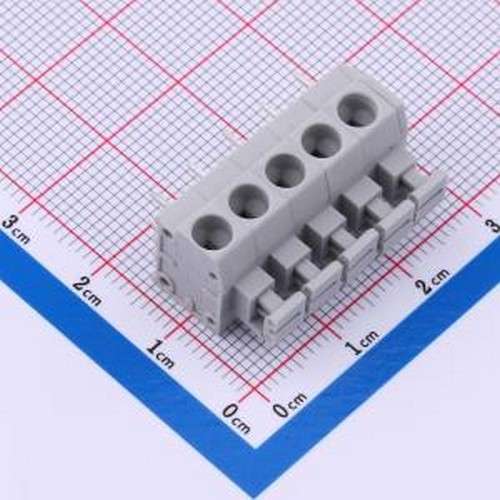 DB260-5.0-5P-GY 弹簧式接线端子 DB260-5.0-5P-GY 插件,P=5mm