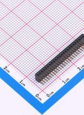 X1311FR-24-C43D24 排母 间距:1.27mm 1x24P 弯插 弯插,P=1.27mm