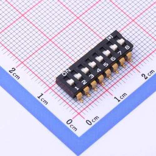 HAD-08H-2 拨码开关 HAD-08H-2 SMD-16P,6.4x21.4mm