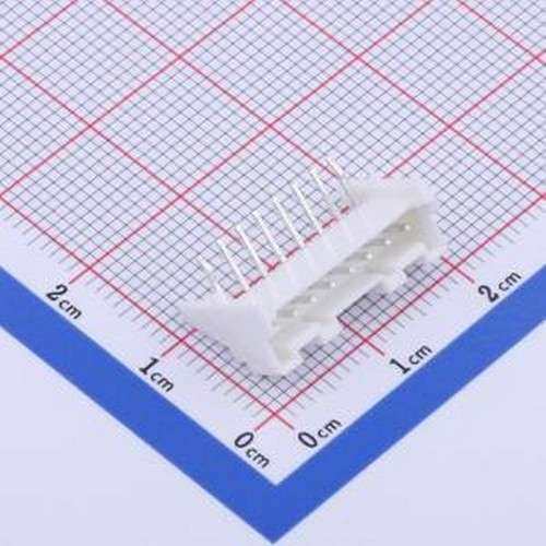 X2000WR-08A-PTSN 线对板针座 1x8P 间距:2mm 弯插 弯插,P=2mm